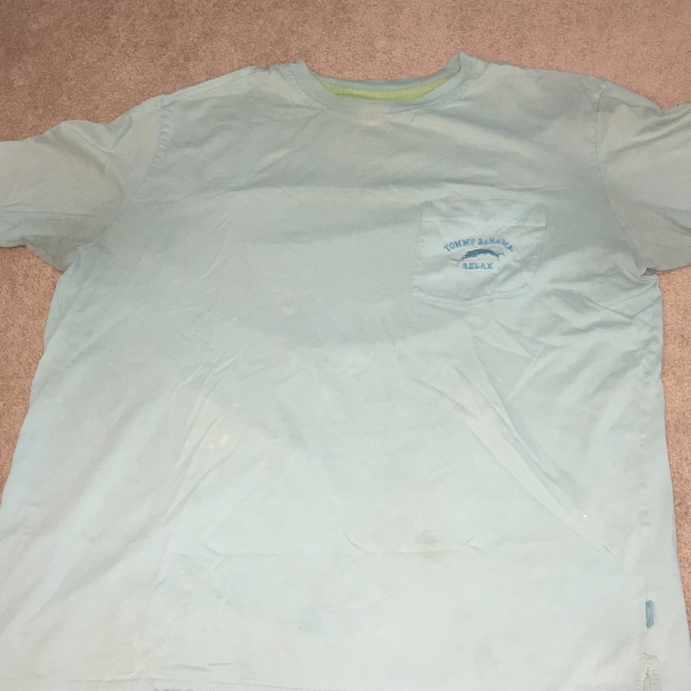 Beachy Blue Men's Tommy Bahama Pocket Tee (L)